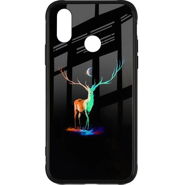 Накладка Luminous Glass Case Huawei P Smart Plus / Nova 3i (Deer)