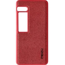 Силикон Textile Meizu Pro 7 (Тёмно-красный)