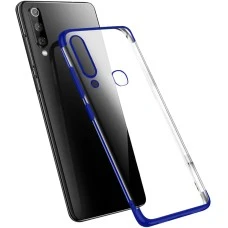 Силиконовый чехол UMKU Line Vivo Y15 / Y17 (Синий)