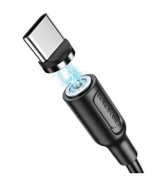 USB-кабель Borofone BX41 Silicone Magnetic (Type-C) (Чорний)