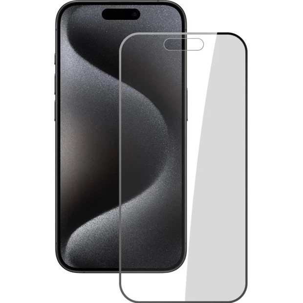 Защитное стекло 5D Achilles Premium для Apple iPhone 15 Pro Black