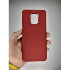 Накладка Metal Camera Xiaomi Redmi Note 9S / Note 9 Pro / Note 9 Pro Max (Тёмно-красный)