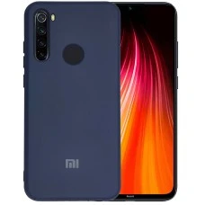 Силикон Original 360 Case Logo Xiaomi Redmi Note 8 (Темно-синий)