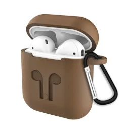 Футляр для наушников Full Silicone Case Apple AirPods (30) Milk Chocolate