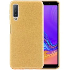 Силикон Glitter Samsung Galaxy A7 (2018) A750 (золотой)