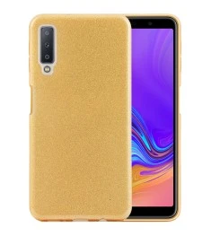 Силикон Glitter Samsung Galaxy A7 (2018) A750 (золотой)