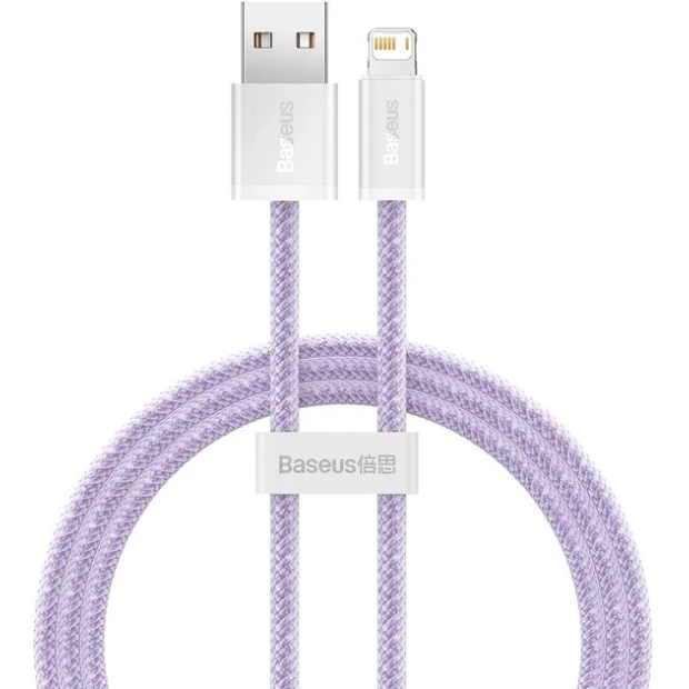 USB-кабель Baseus Dynamic 2.4A (1м) (Lightning) (Фіолетовий) CALD000405