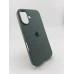 Силіконовий оригінальний чохол округлої форми для Apple iPhone 16 (55) темно-зеленого кольору Силіконовий оригінальний чохол округлої форми для Apple iPhone 16 (55) темно-зеленого кольору