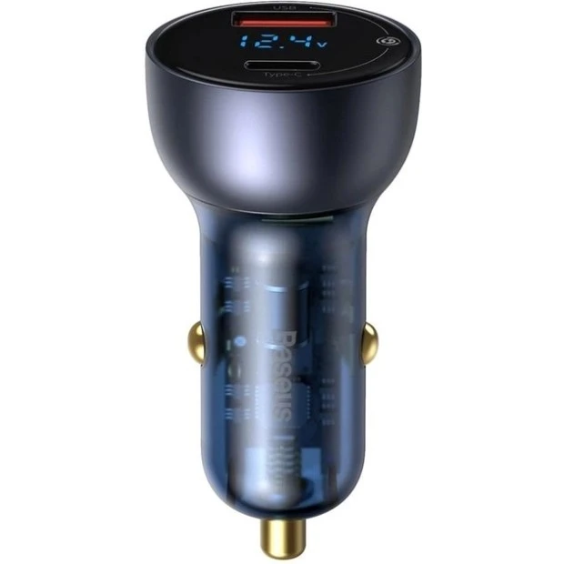 Baseus Particular Digital Display CCKX-C0A PPS 65W адаптер живлення (USB  /  Type-C) (Сріблястий)