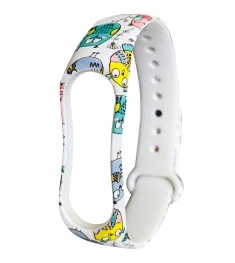 Ремешок Picture Design Xiaomi Mi Band 3 / Mi Band 4 (Сова)