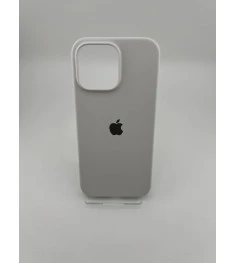 Силіконовий оригінальний чохол для Apple iPhone 16 Pro Max (41) жорсткий білий.