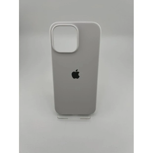 Силіконовий оригінальний чохол для Apple iPhone 16 Pro Max (41) жорсткий білий.