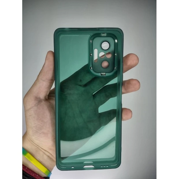 Накладка Totu Metal Frame Xiaomi Redmi Note 10 Pro / Note 10 Pro Max (Тёмно-зелёный)