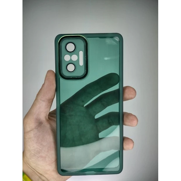 Накладка Totu Metal Frame Xiaomi Redmi Note 10 Pro / Note 10 Pro Max (Тёмно-зелёный)