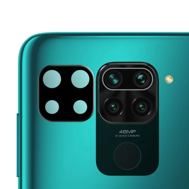 Защитное 3D стекло на камеру Xiaomi Redmi Note 9 black