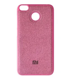 Силіконовий чохол Textile для Xiaomi Redmi 4x (Рожевий)