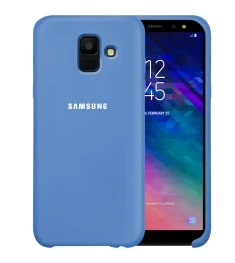 Силикон Original Case HQ Samsung Galaxy A6 (2018) A600 (Светло-синий)