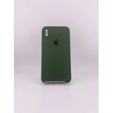 Силикон Original Square RoundCam Case Apple iPhone XS Max (73) Forest Green