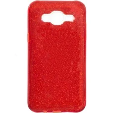Силикон Glitter Samsung Galaxy J2 (2016) J200 (красный)