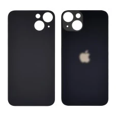 Заднее стекло корпуса для Apple iPhone 13 Midnight (чёрное) (Big hole)