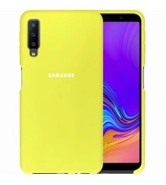 Силикон Original Case HQ Samsung Galaxy A7 (2018) A750 (Лимонный)