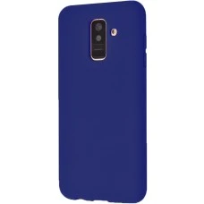 Силикон iNavi Color Samsung Galaxy A6 Plus (2018) A605 (темно-синий)