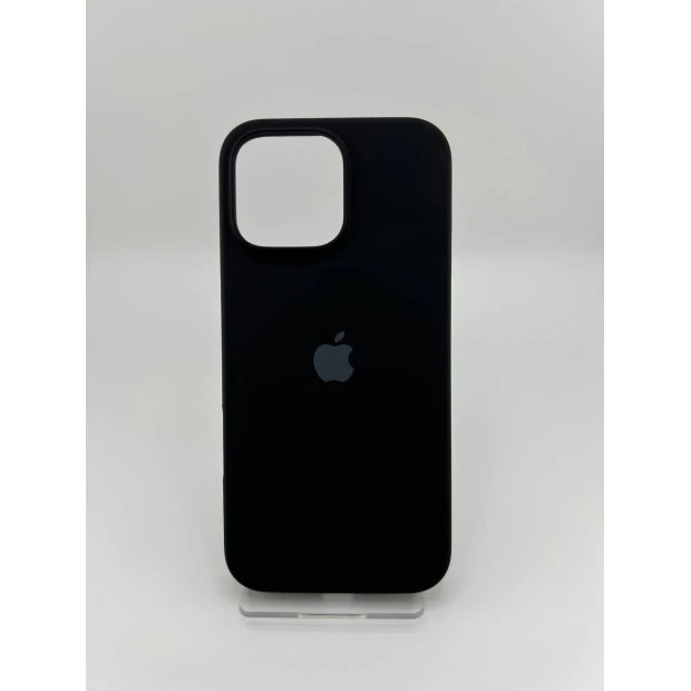 Силіконовий оригінальний чохол для Apple iPhone 16 Pro Max (07) чорний