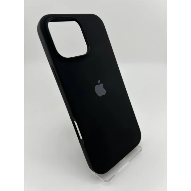 Силіконовий оригінальний чохол для Apple iPhone 16 Pro Max (07) чорний